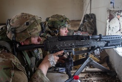 1-102nd Infantry Regiment executes a defensive operation during Immediate Response 25 [Image 1 of 3]