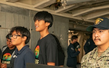 McCool Middle School students tour USS Emory S. Land
