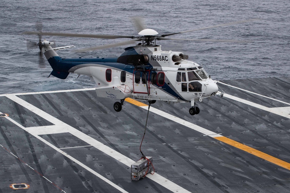 George Washington Conducts Vertical Replenishment