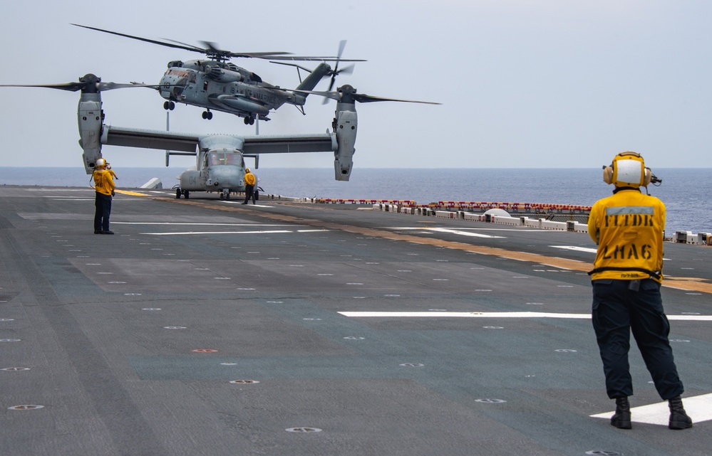 USS America (LHA 6) Conducts Flight Operations
