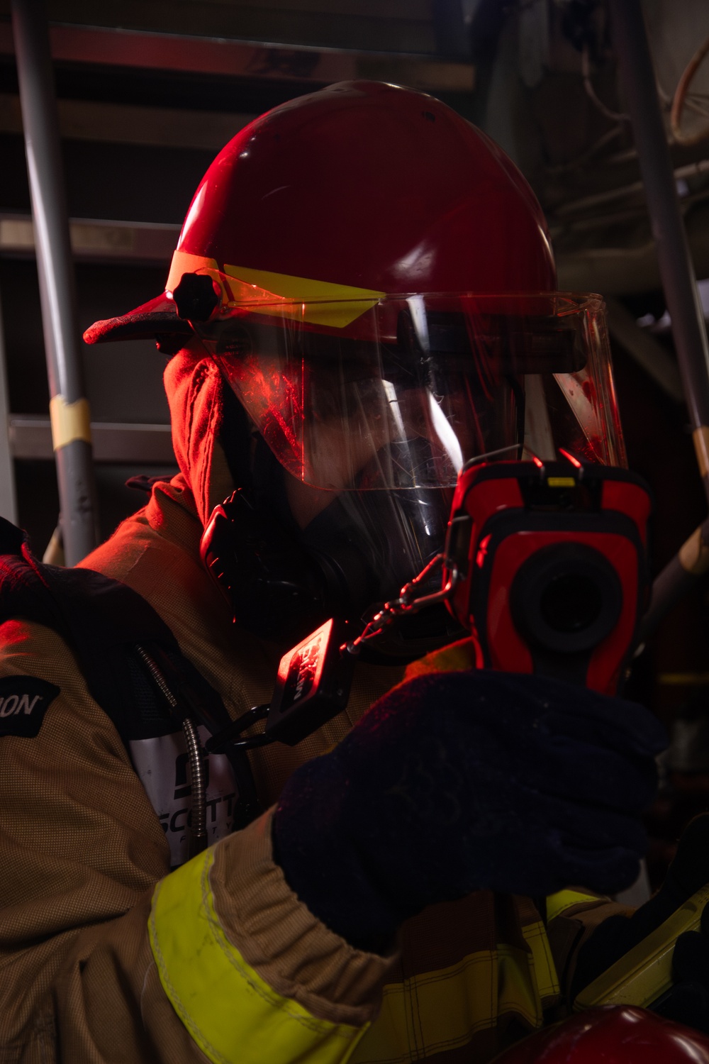 USS Gridley Damage Control Drill