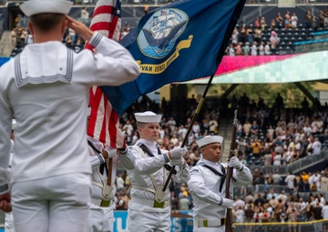 Vice Adm. John Wade Throws Ceremonial First Pitch at San Diego Padres Game