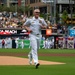 Vice Adm. John Wade Throws Ceremonial First Pitch at San Diego Padres Game