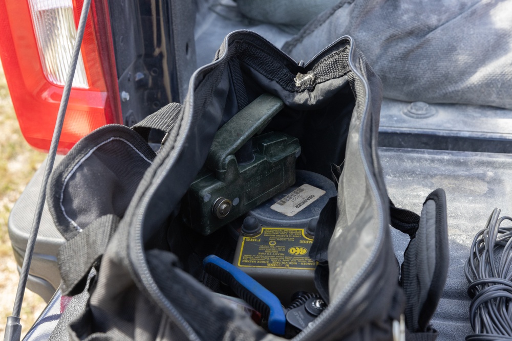 Camp Blaz Marines and Airmen participate in a Joint EOD Range