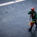 Nimitz Sailor Transits the Flight Deck