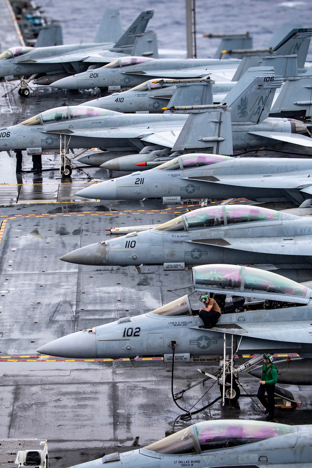 Nimitz Sailors Conduct Aircraft Maintenance