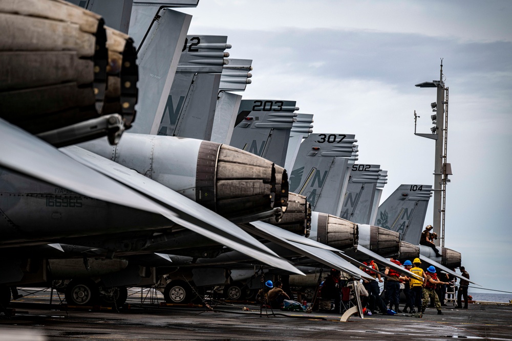 Nimitz Conducts a Replenishment-at-Sea