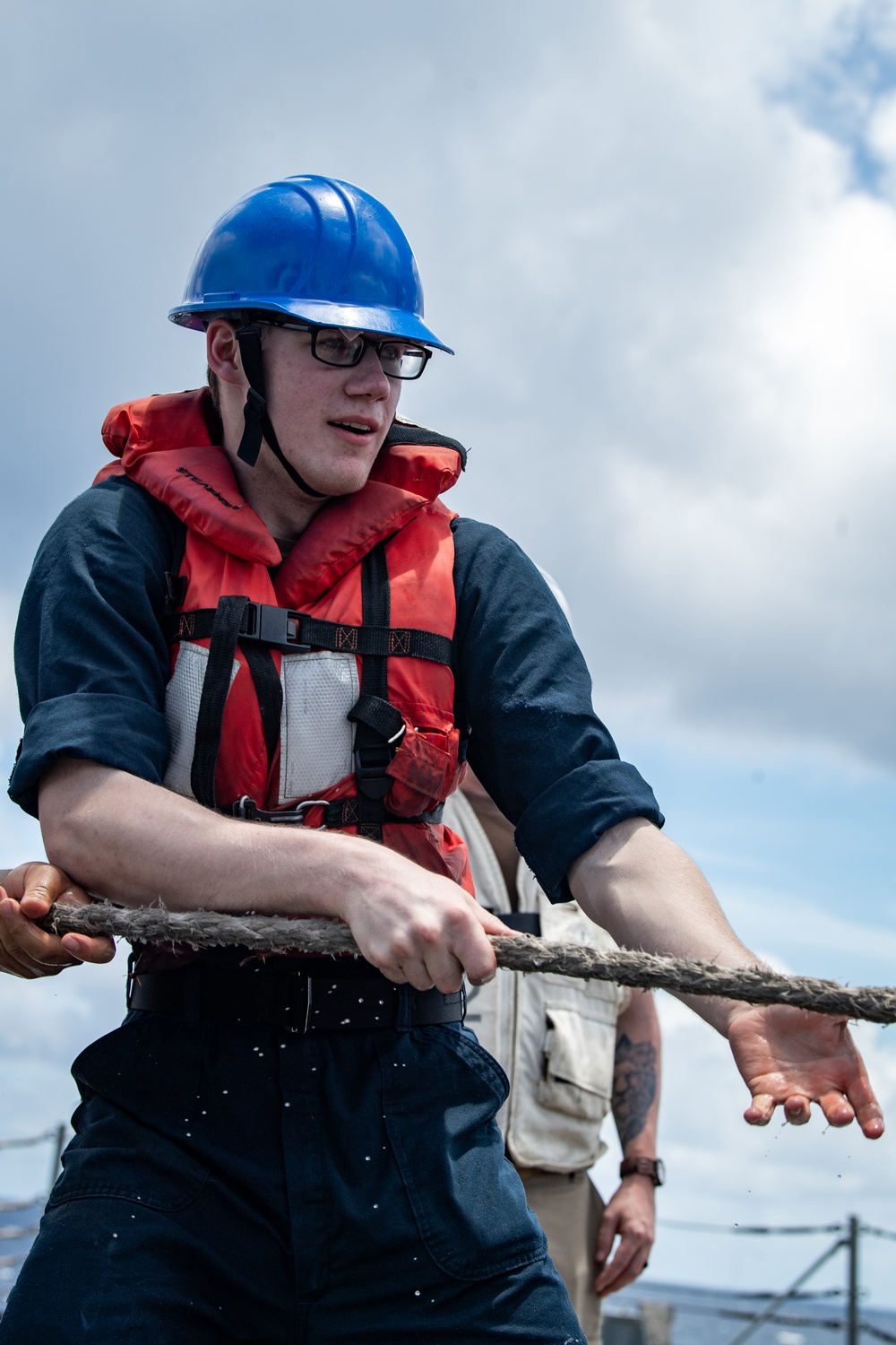 USS Gridley Underway Replenishment