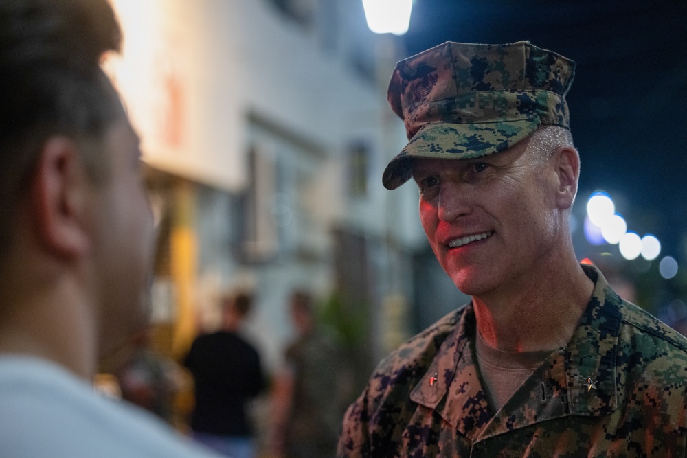 3rd MLG CG Participates in Kin Town Courtesy Patrol