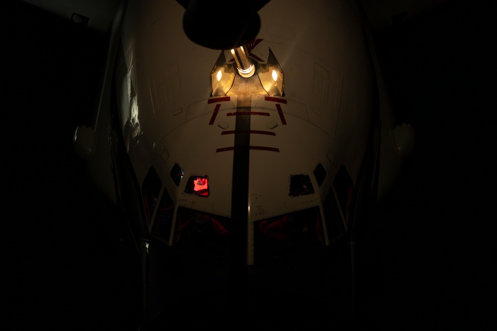 Always Listening: RAF RC-135 refuels with USAF KC-135 over USCENTCOM AOR