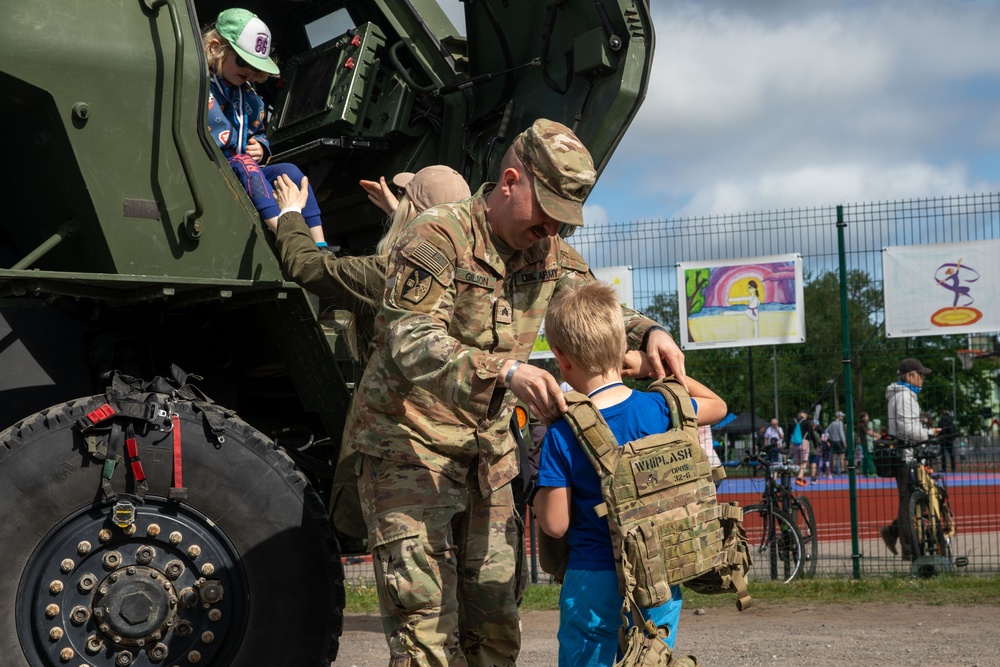 U.S. Army HIMARS Static Display in Estonia