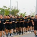 U.S. Army soldiers assigned to the 2nd Infantry Division participate in a division run as part of warrior week.