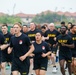 U.S. Army soldiers assigned to the 2nd Infantry Division participate in a division run as part of warrior week.