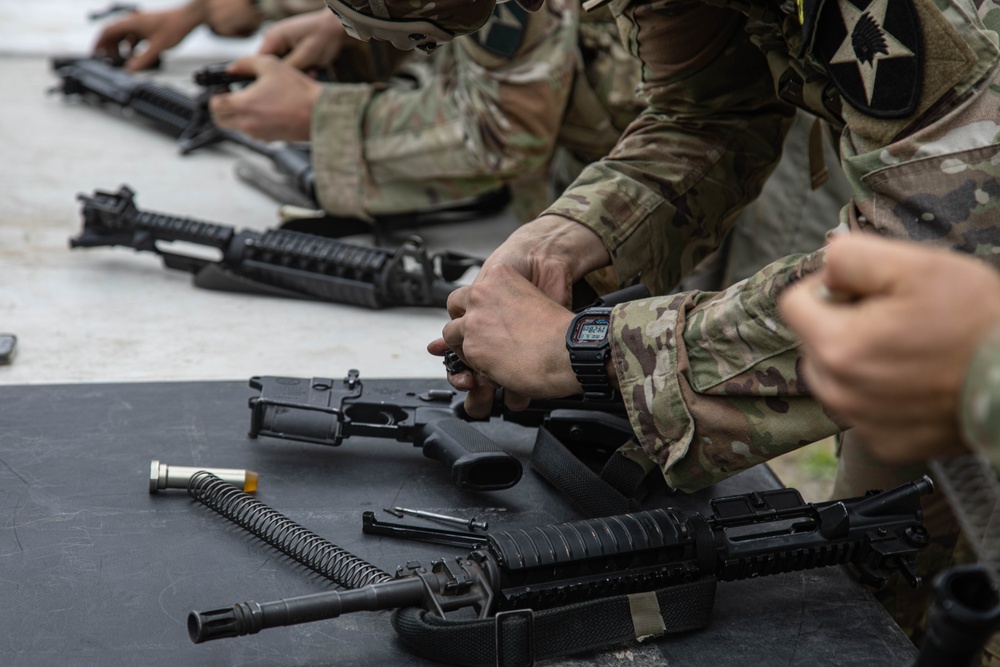 2025 Eighth Army Best Squad Competition M4 Stress Shoot