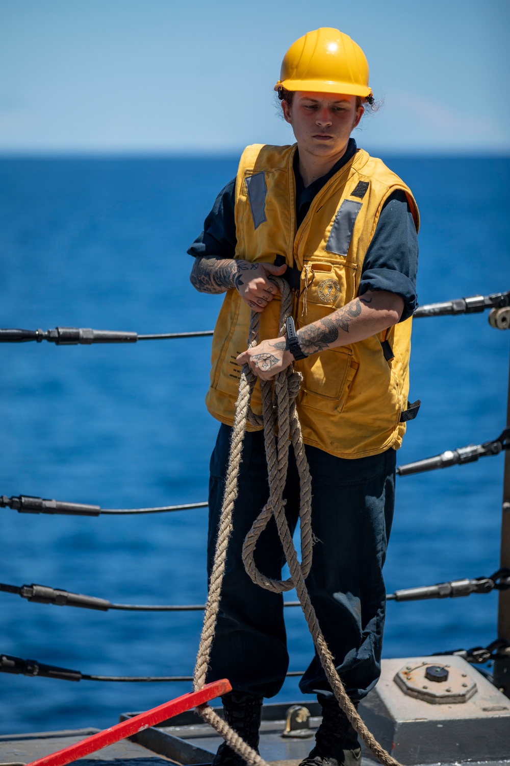 USS Preble Pulls into Palau