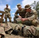 Soldiers prepare for a spur ride event during exercise Immediate Response 25