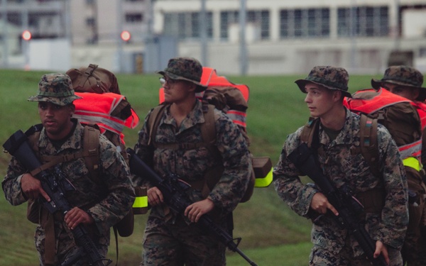 U.S. Marines with H&amp;S Company, 3d Maintenance Battalion, 3d MLG, Conduct Company Hike