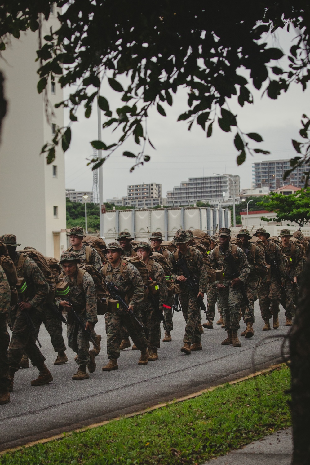 U.S. Marines with H&amp;S Company, 3d Maintenance Battalion, 3d MLG, Conduct Company Hike