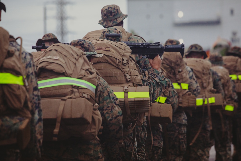 U.S. Marines with H&amp;S Company, 3d Maintenance Battalion, 3d MLG, Conduct Company Hike