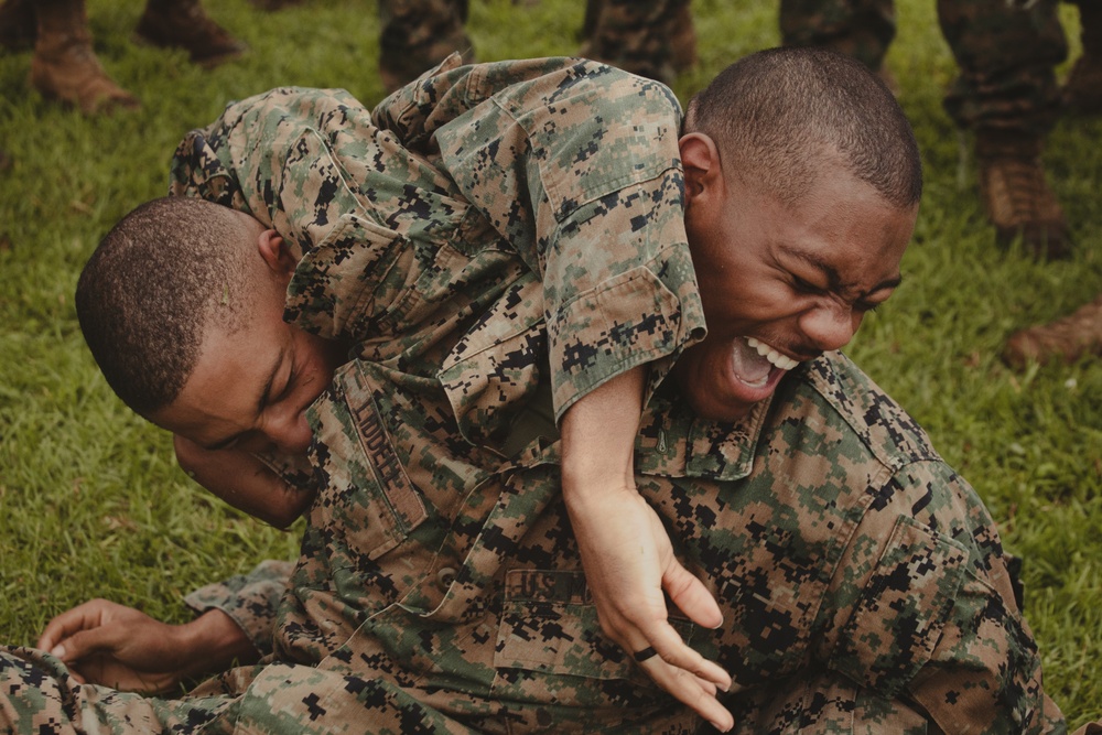 U.S. Marines with H&amp;S Company, 3d Maintenance Battalion, 3d MLG, Conduct Company Hike
