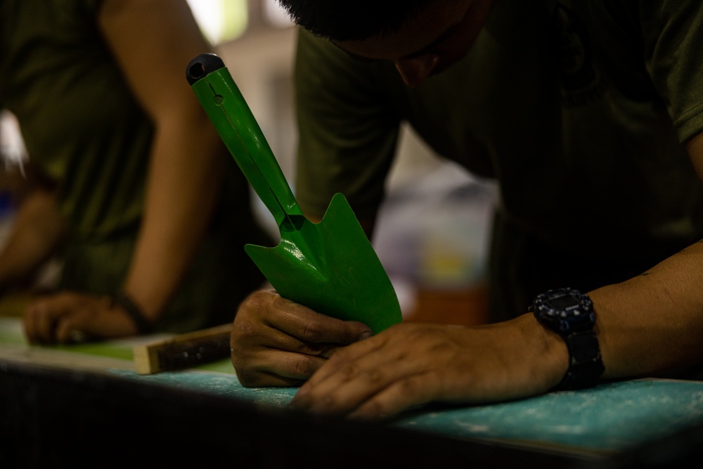 KAMANDAG 9: 3d LCT and MBLT-10 volunteer at a local school during MKTSO
