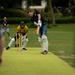 U.S. service members play cricket and softball with local nationals