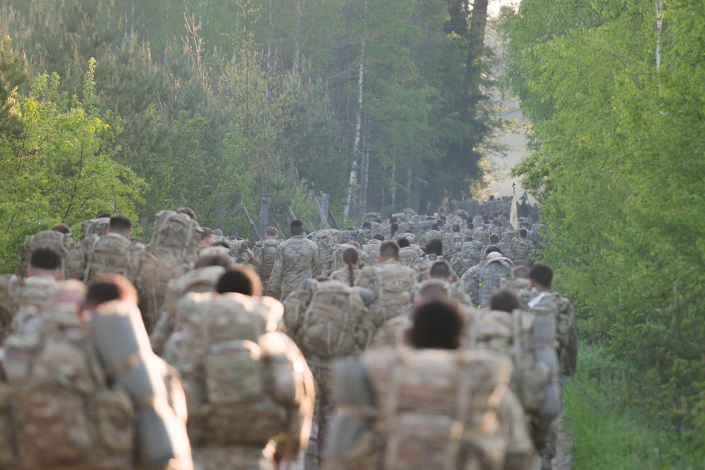 Multinational Forces Commemorate Memorial Day with Ruck March