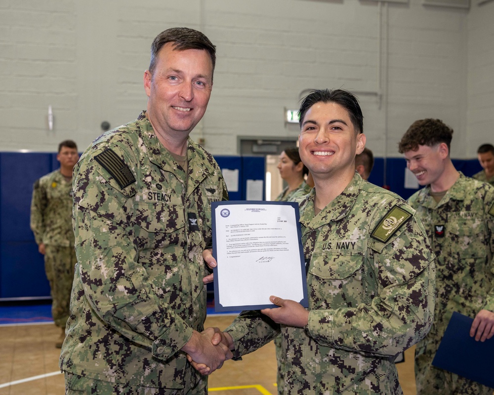 NSA Souda Bay E5 and E6 Frocking Ceremony May 2025