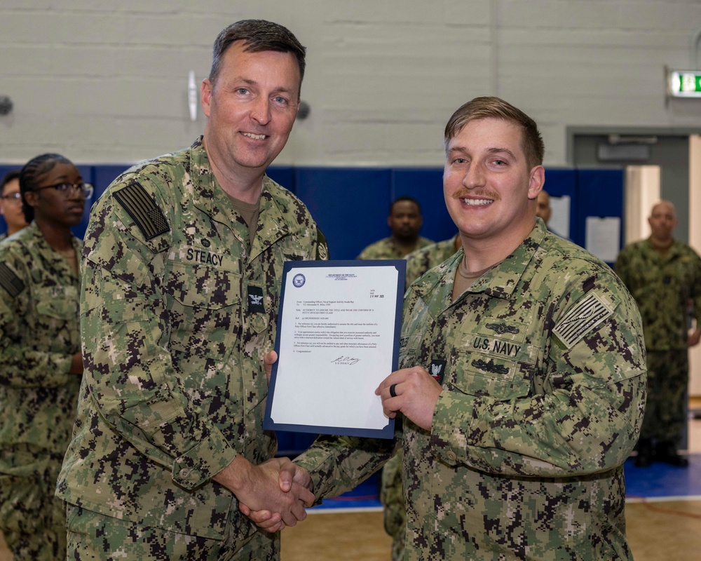 NSA Souda Bay E5 and E6 Frocking Ceremony May 2025