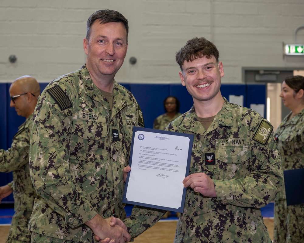 NSA Souda Bay E5 and E6 Frocking Ceremony May 2025