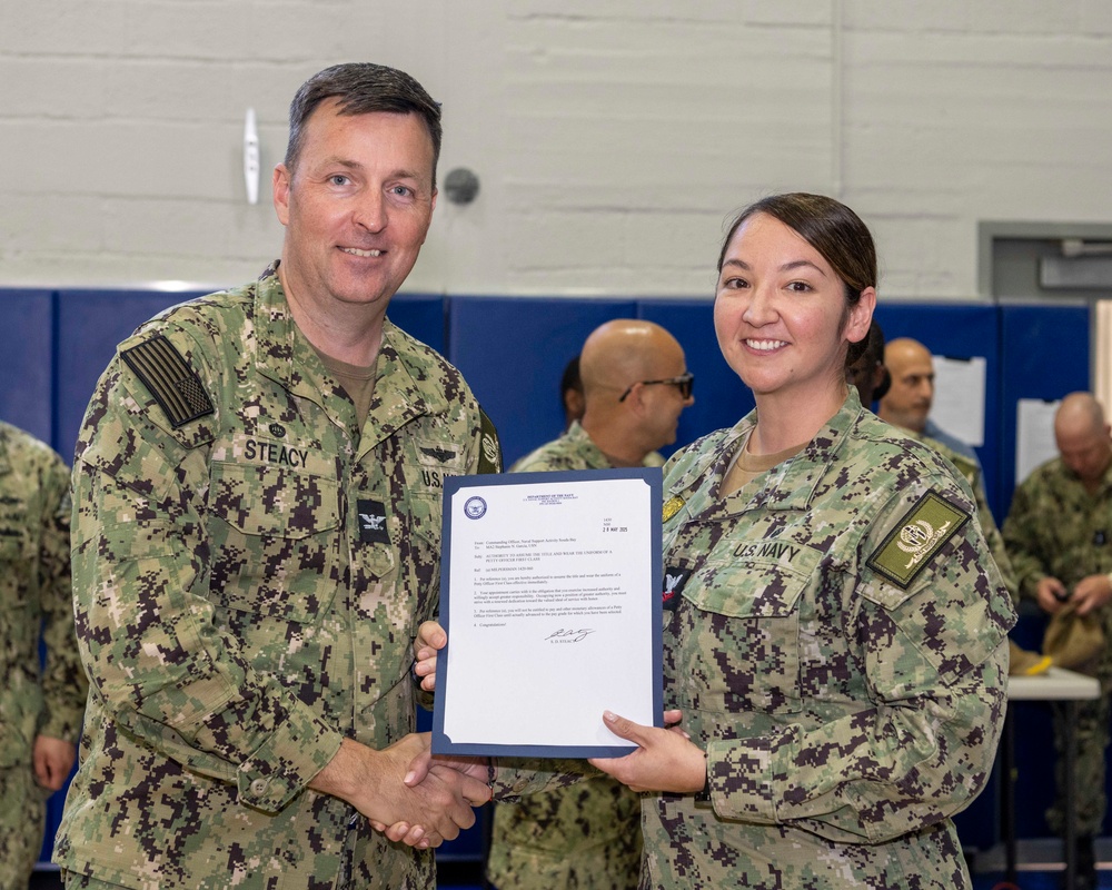 NSA Souda Bay E5 and E6 Frocking Ceremony May 2025