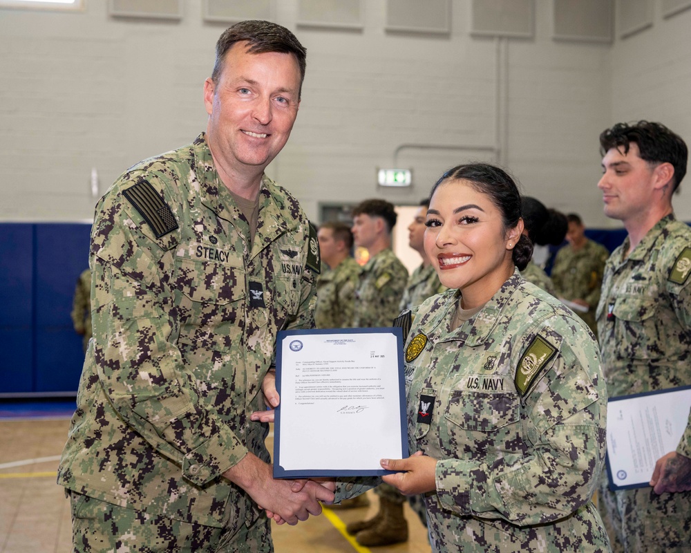 NSA Souda Bay E5 and E6 Frocking Ceremony May 2025