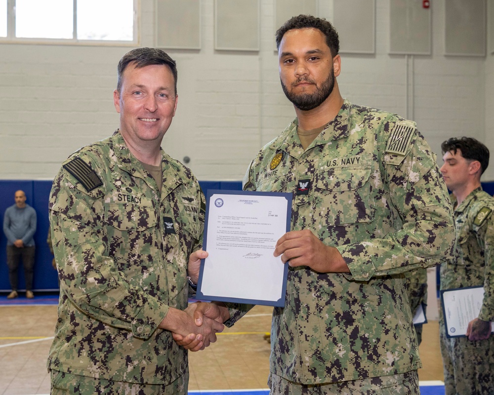 NSA Souda Bay E5 and E6 Frocking Ceremony May 2025