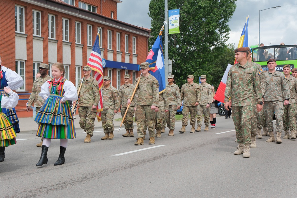 U.S. Troops Join Forces with NATO Allies in a Show of Unity