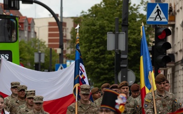 U.S. troops join forces with NATO Allies in a show of unity