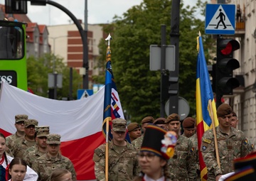 U.S. troops join forces with NATO Allies in a show of unity