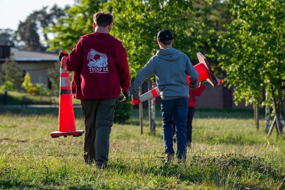 Local Boy Scout leads construction of disc golf course at Ramstein AB