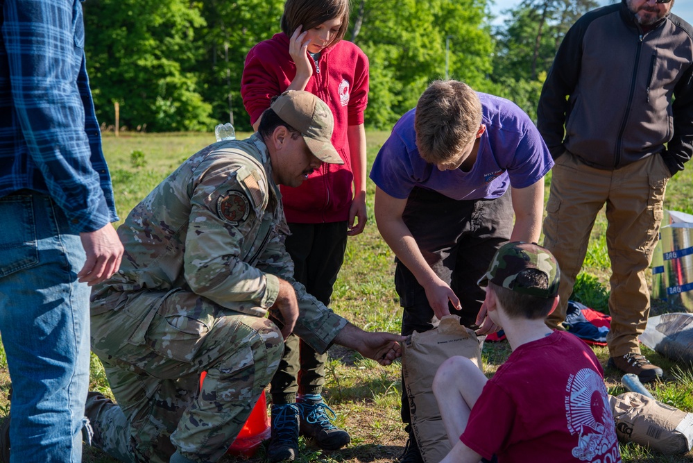 Local Boy Scout leads construction of disc golf course at Ramstein AB
