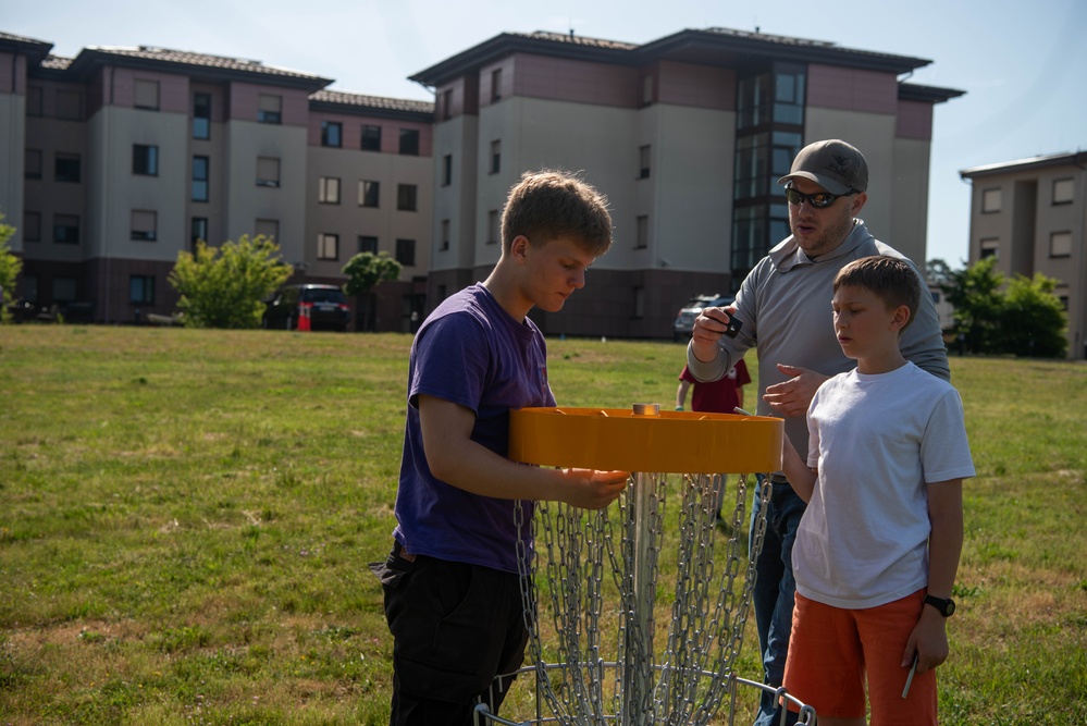 Local Boy Scout leads construction of disc golf course at Ramstein AB