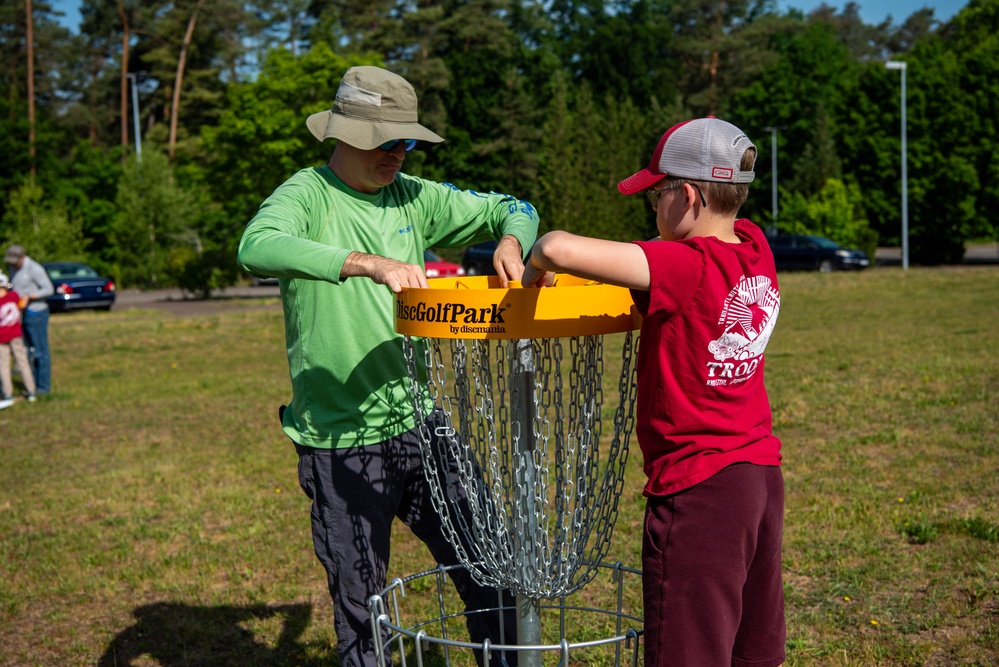 Local Boy Scout leads construction of disc golf course at Ramstein AB