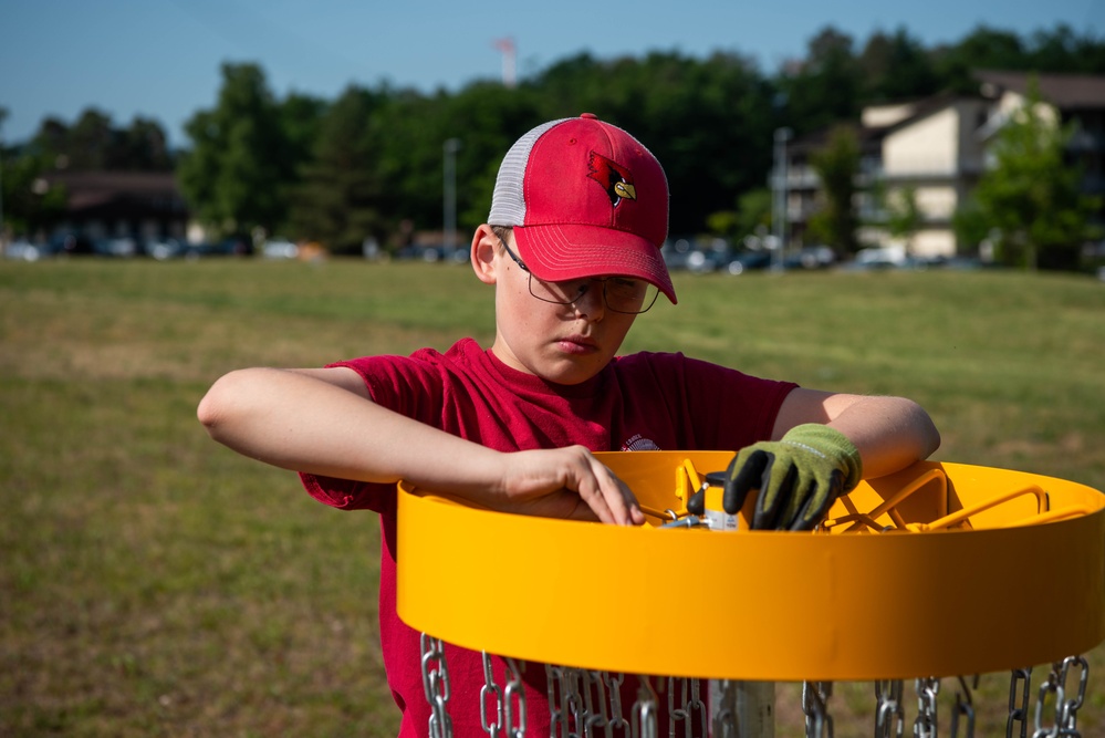 Local Boy Scout leads construction of disc golf course at Ramstein AB