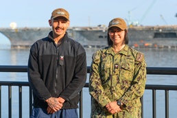 USS John C. Stennis Sailors Pose for Photo