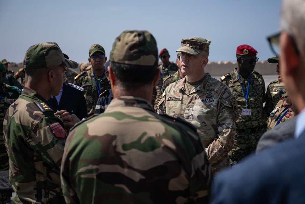 US, Ghanaian, Moroccan Special Forces demonstrate maritime assault and explosive chemical attack operations during African Lion 2025