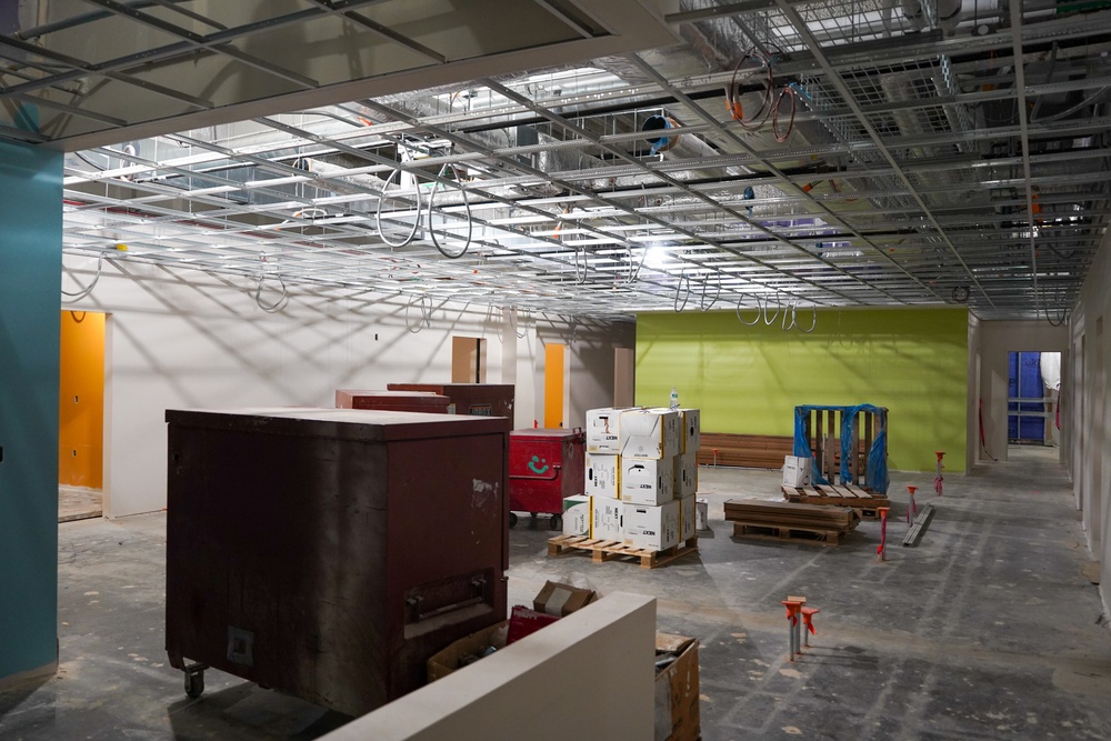 Construction work continues on the site of the Louisville VA Medical Center May 28, 2025