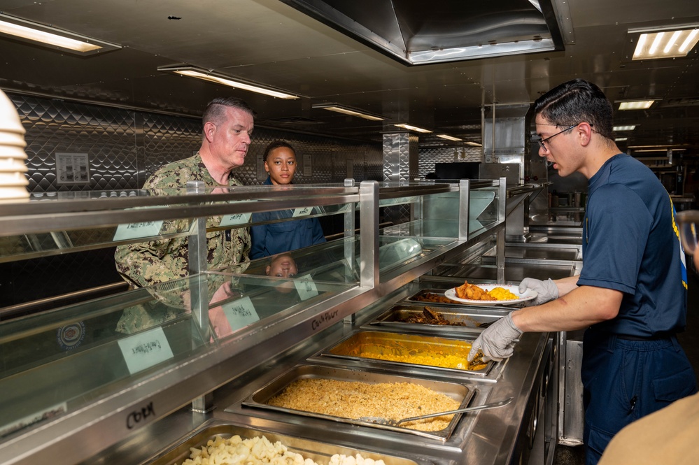 Rear Adm. Lofgren Visits USNS Comfort