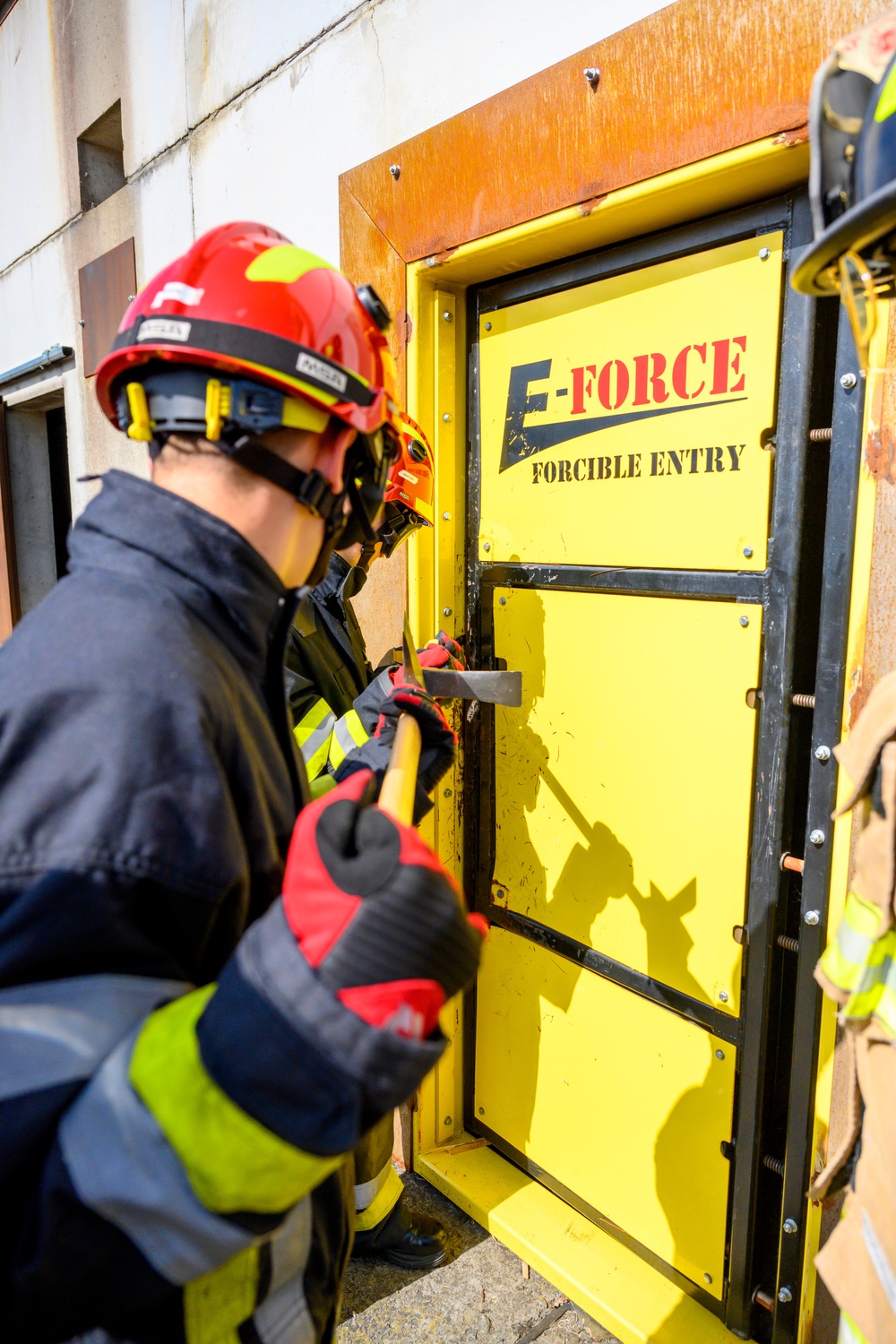 Firefighting Cross training between 424th ABS, Belgians &amp; Students