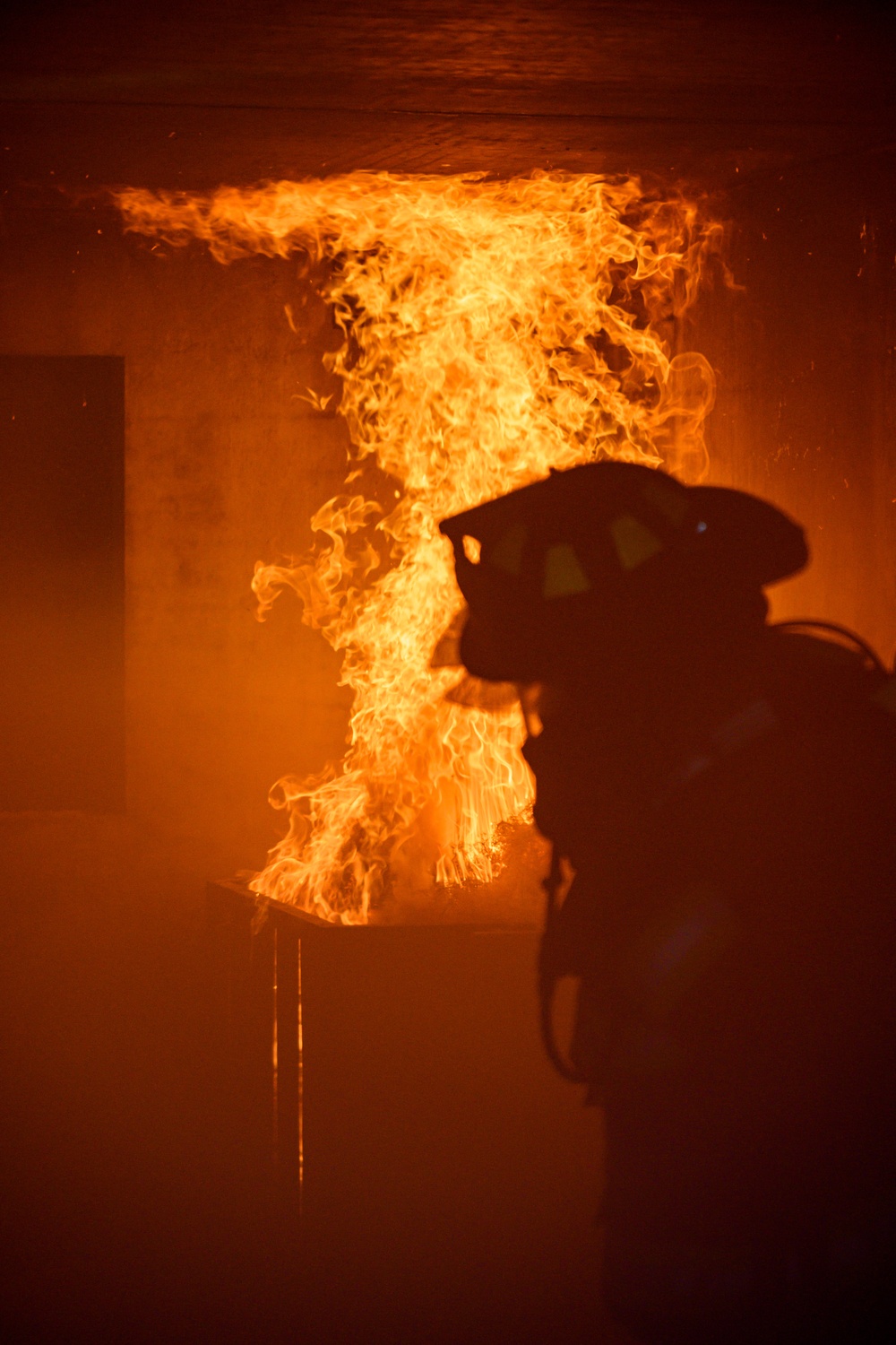Firefighting Cross training between 424th ABS, Belgians &amp; Students