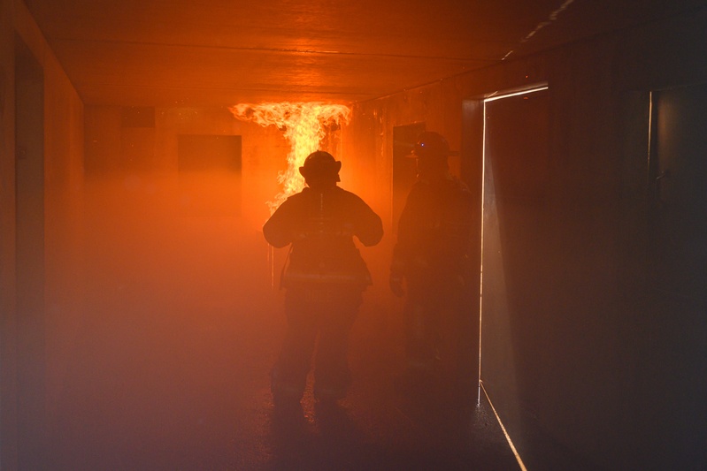 Firefighting Cross training between 424th ABS, Belgians &amp; Students