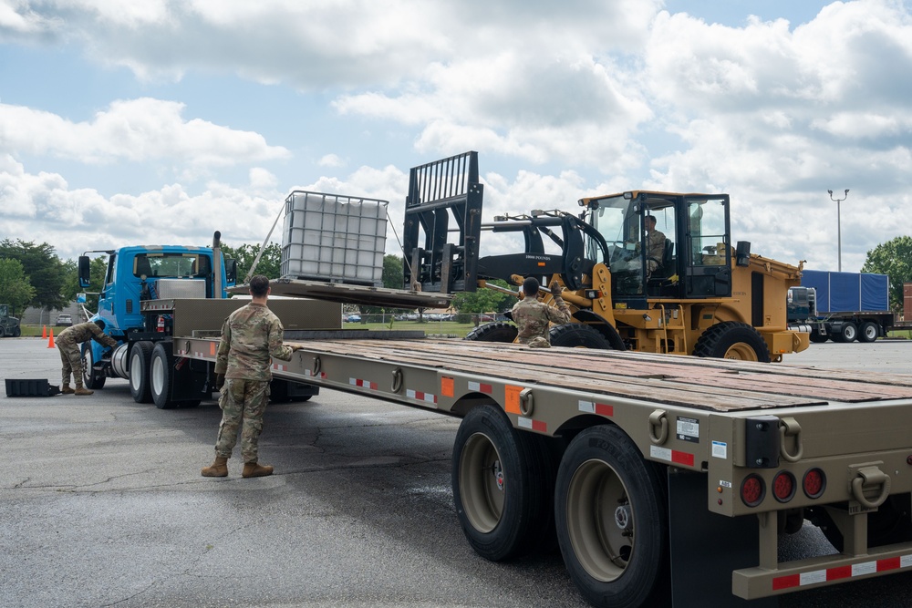 Robins AFB 78th Logistics Readiness Squadron performs daily vehicle servicing, operation training