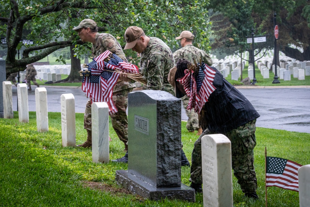 Chaplain Corps honors the fallen at Chaplains Hill during ‘Flags In’